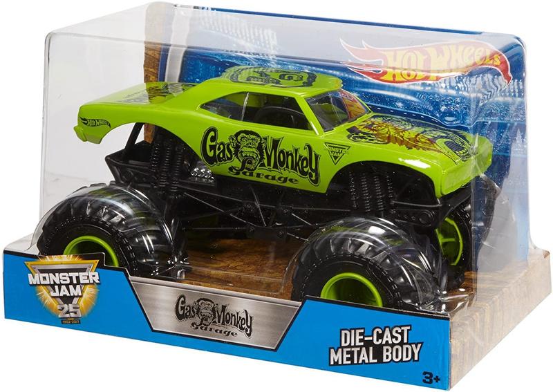 Monster Jam Diecast - Gas Monkey - Escala 1:24 - Original - Spin